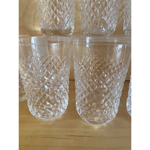 Set of 8 Vintage Waterford Alana Flat Tumblers 12 oz 4.5" H 1970s/80s Gothic Fon - Picture 4 of 13
